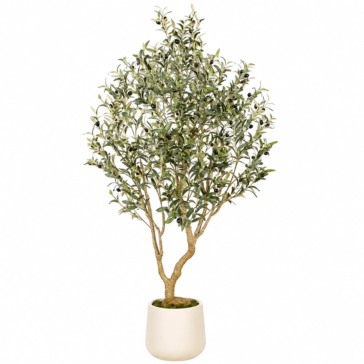 Árbol Artificial de Olivo 180cm con Maceta Blanca