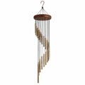 Campanillas de Viento Espiral Marrón y Dorado 80cm