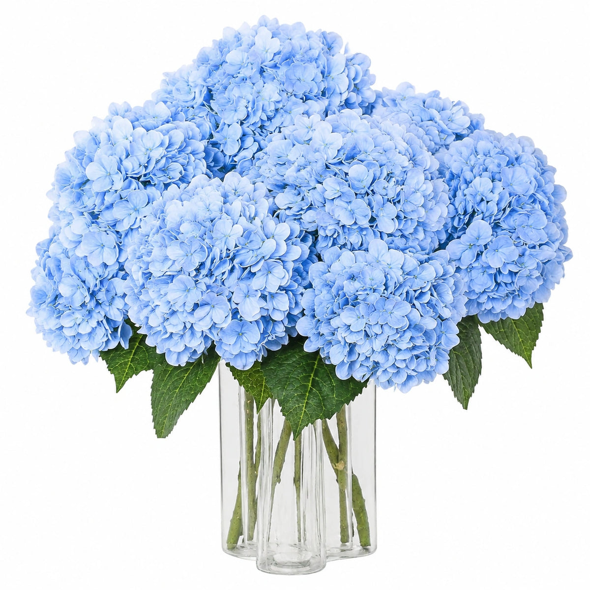 Ramo de Hortensias Artificiales Azules Decoración Floral 50 cm Interior