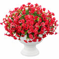 Planta Artificial en Maceta con Flores Rojas de 50cm