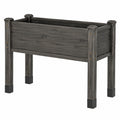Macetero Elevado Gris 80x30x80cm