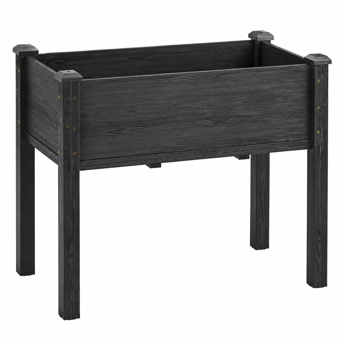 Cama Elevada de Cultivo para Jardín en Color Negro