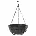 Macetero Colgante de Metal Negro con Cadena de 30cm