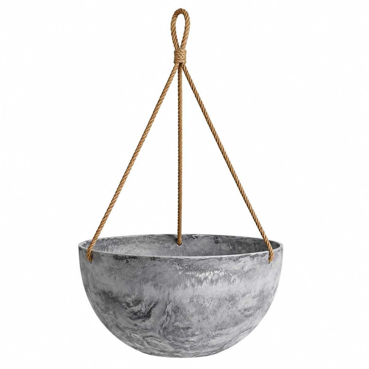 Maceta Colgante Redonda para Exterior e Interior Gris