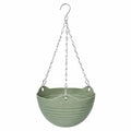 Maceta Colgante Verde con Cadena 20x15 cm
