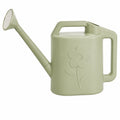 Regadera de agua 5L verde con relieve de flor